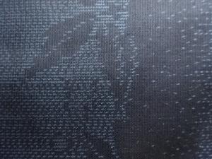 アンティーク　葉模様織り出し本場泥大島紬着物